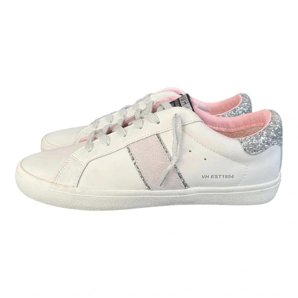 Vintage Havana Irmo Low Top Leather Suede Stripe White Sneakers Women’s Size 11